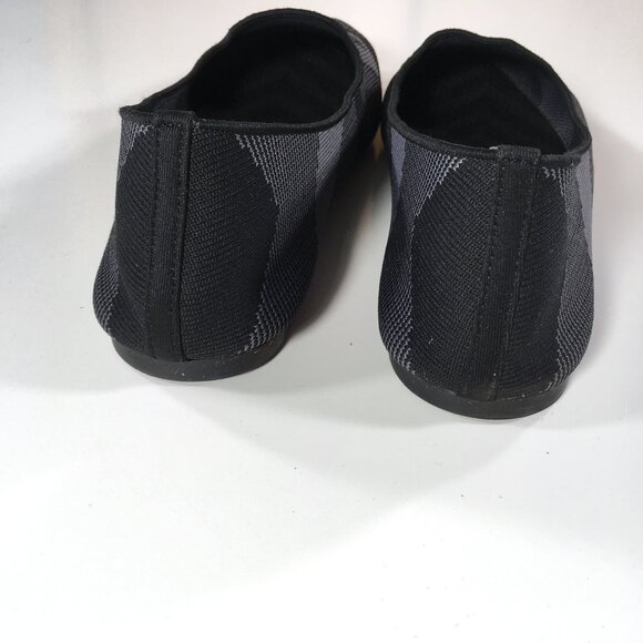 Skechers Cleo - Sherlock Flats Womens Size 8 Black Gray Knit Fabric 44731 - Picture 5 of 10